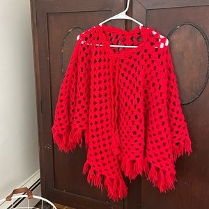 Vintage handmade poncho